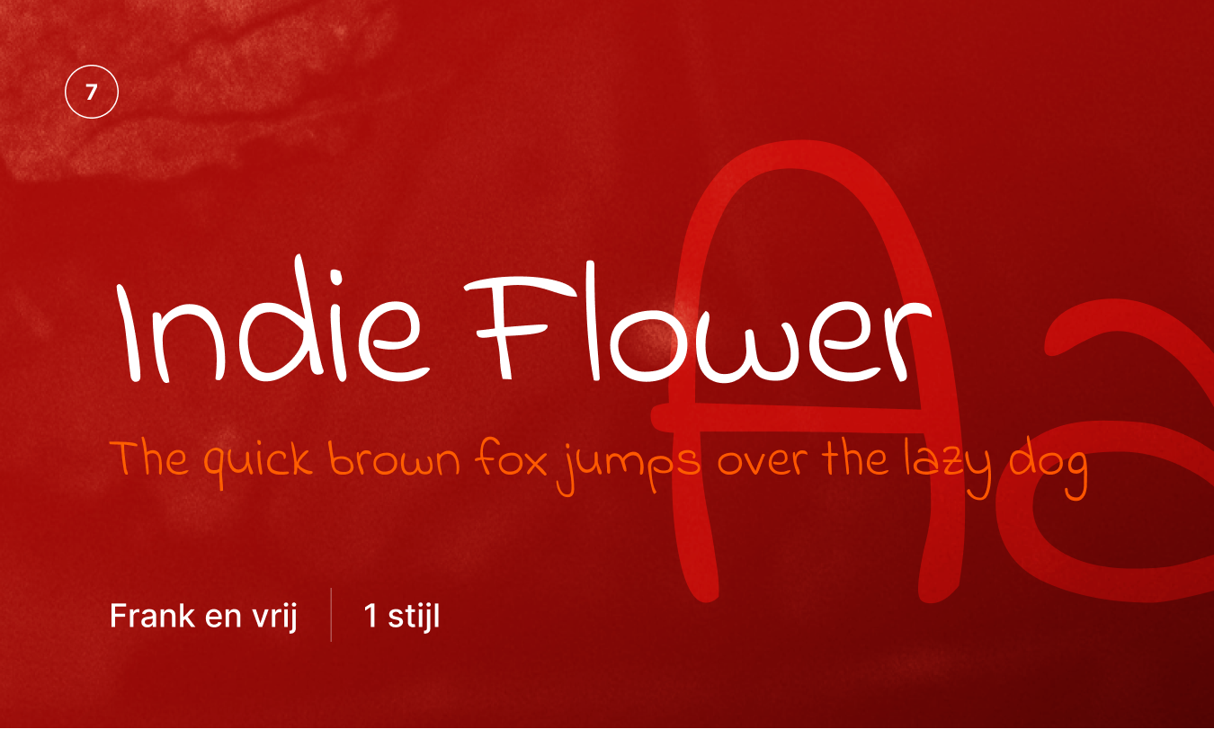Indie Flower lettertype